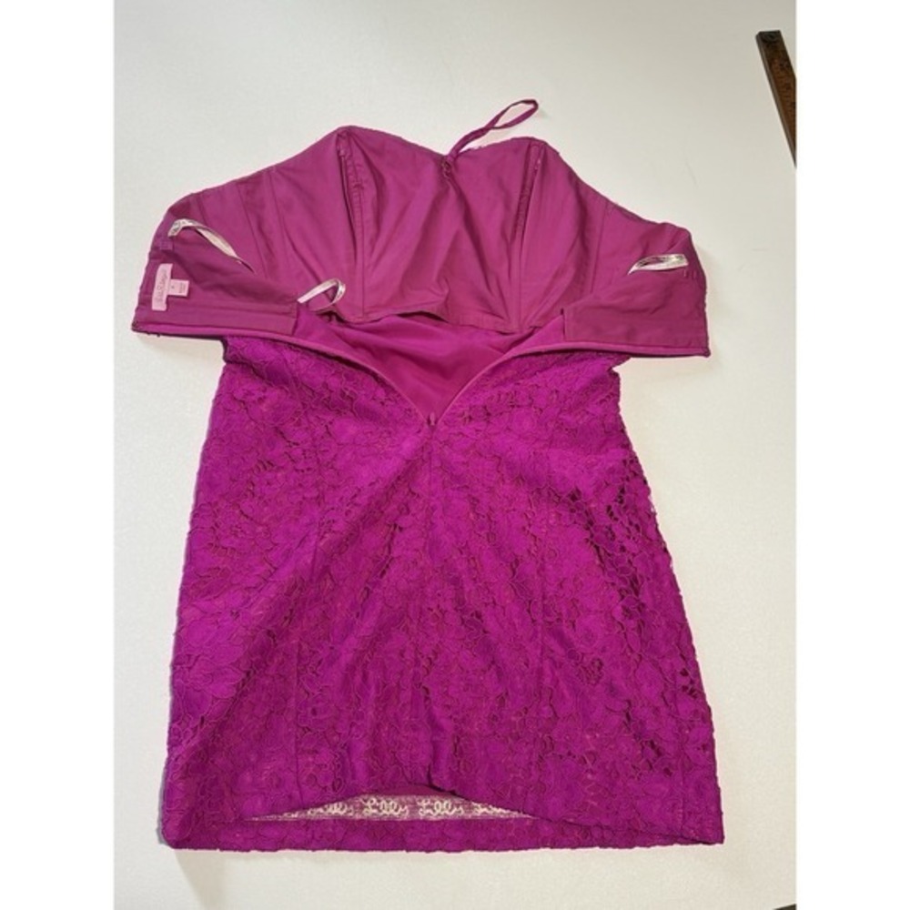 Lilly Pulitzer Floral Lace Berry Sangri Demi Convertible Dress Size 4 - Picture 4 of 5